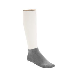 Cotton Sole Sneaker Socks 2-Pack Grey Melange