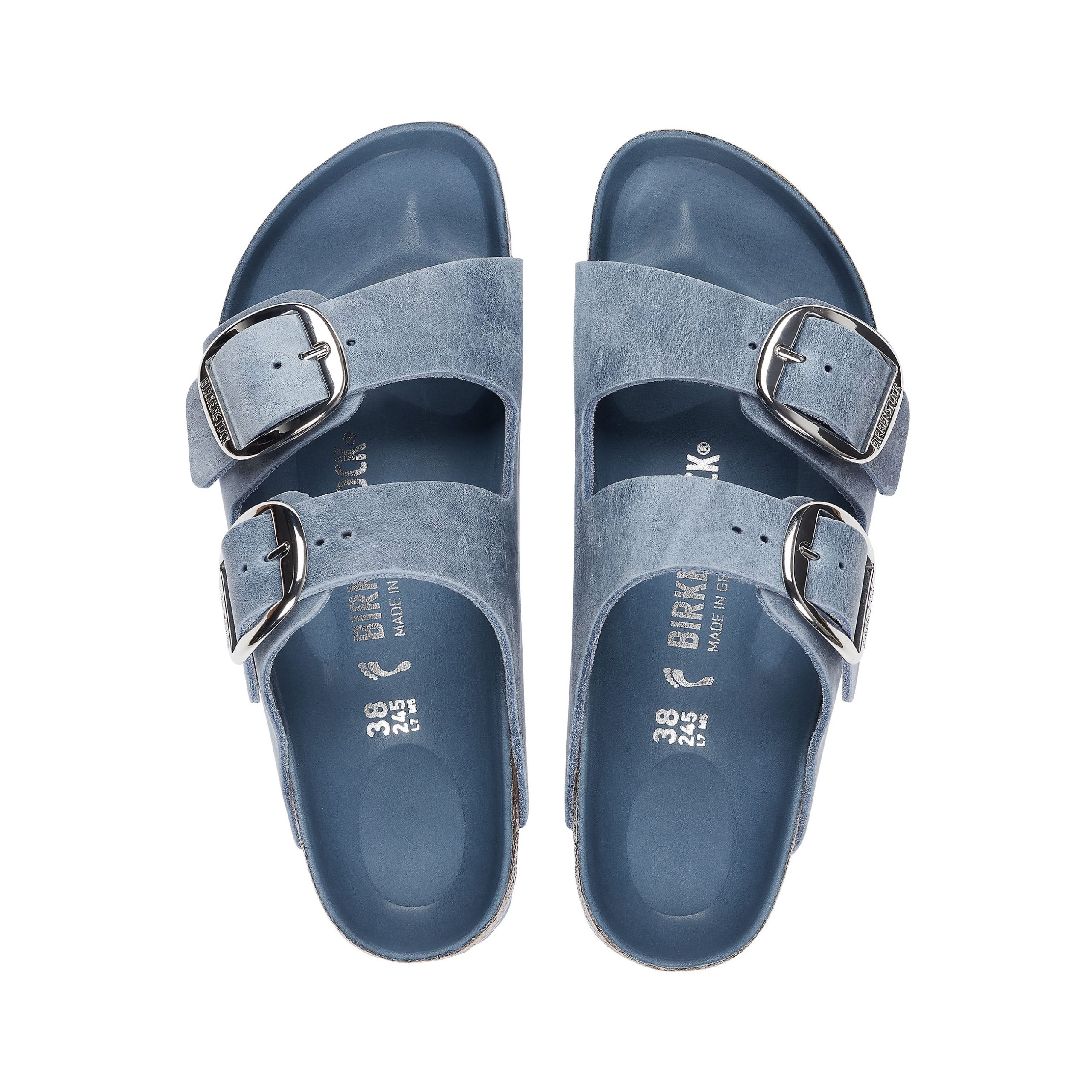 Arizona Big Buckle Dusty Blue Oiled Leather - Image 3