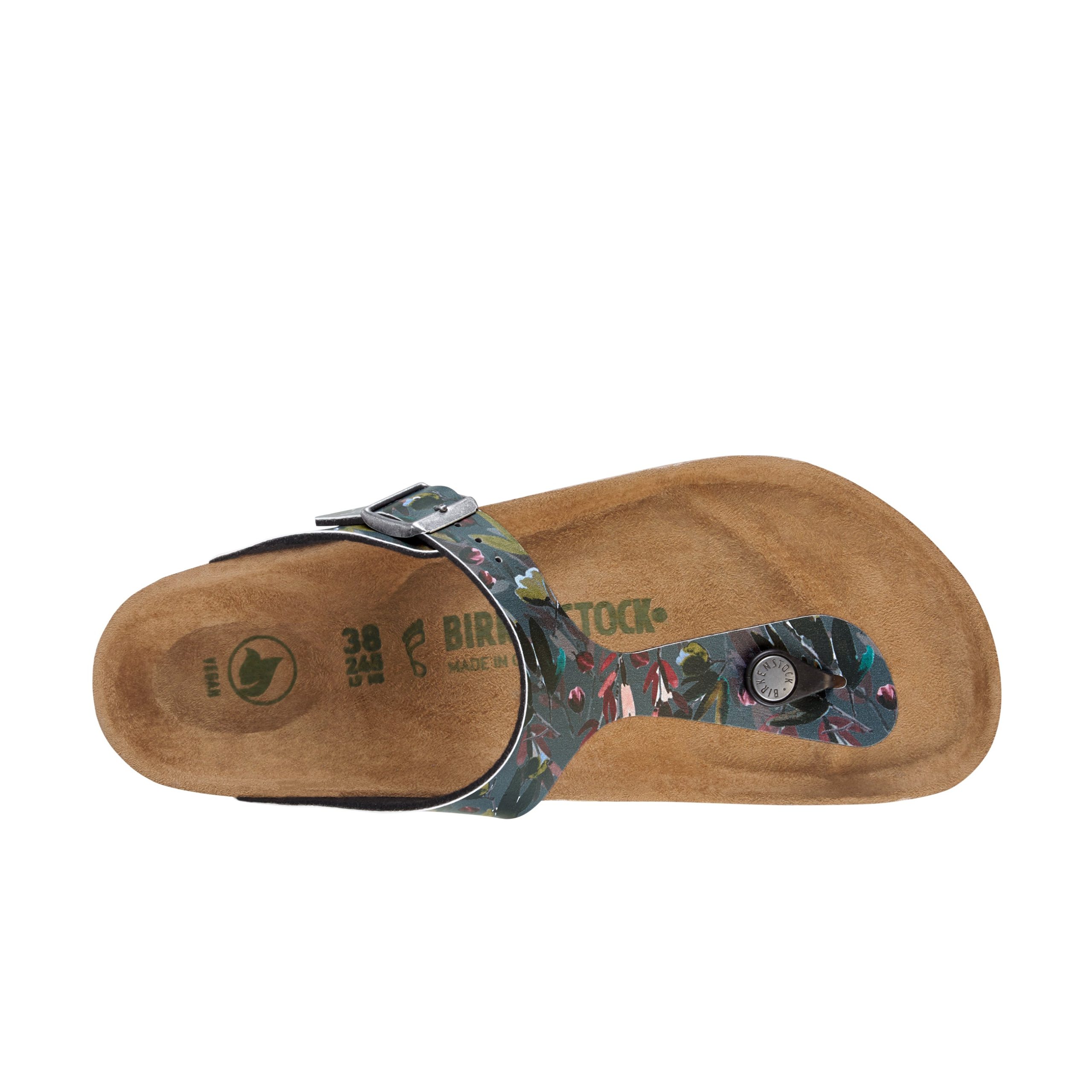 Gizeh Floral Fade Anthracite Vegan Birko-Flor - Image 3