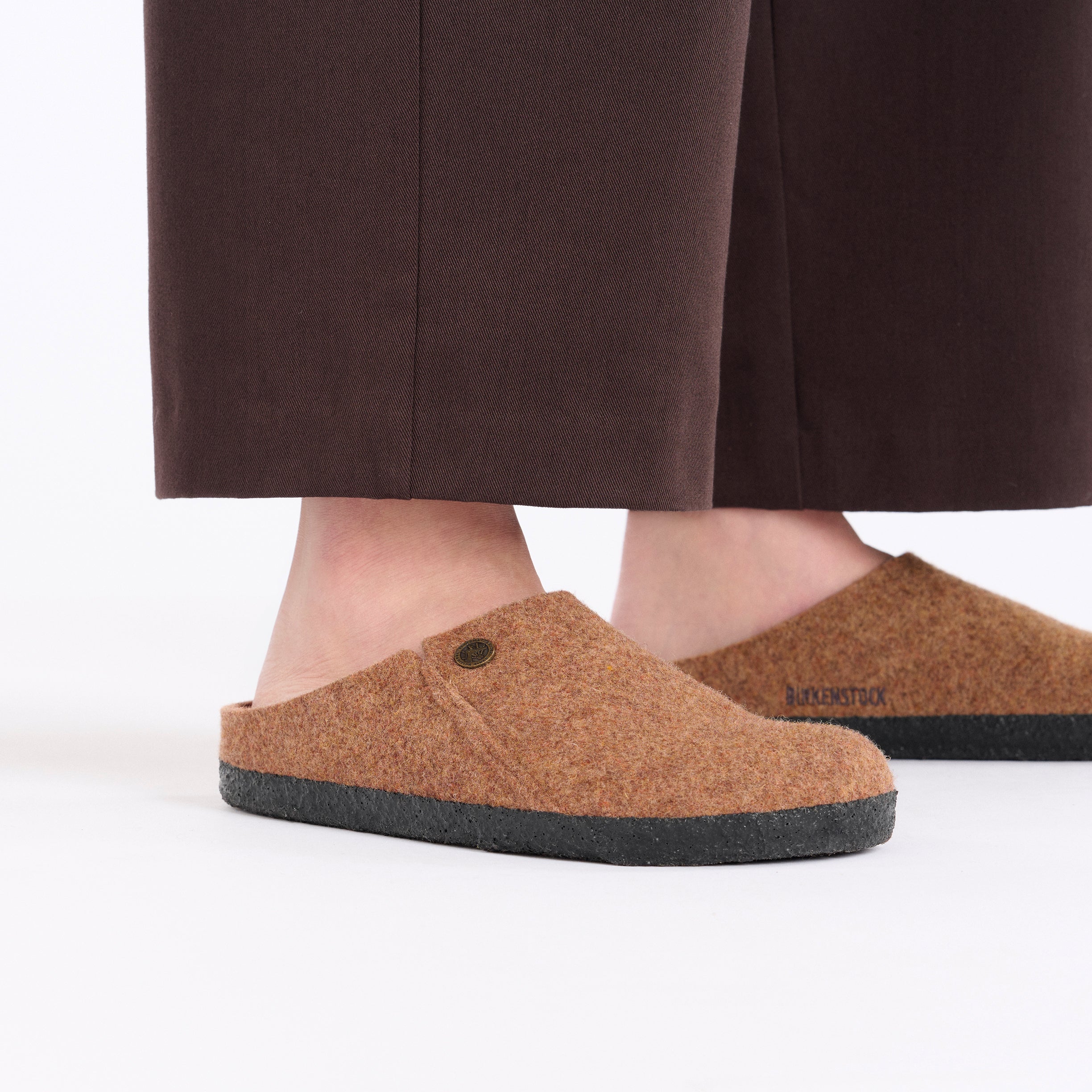 Zermatt Toffee Melange Wool Felt - Image 6