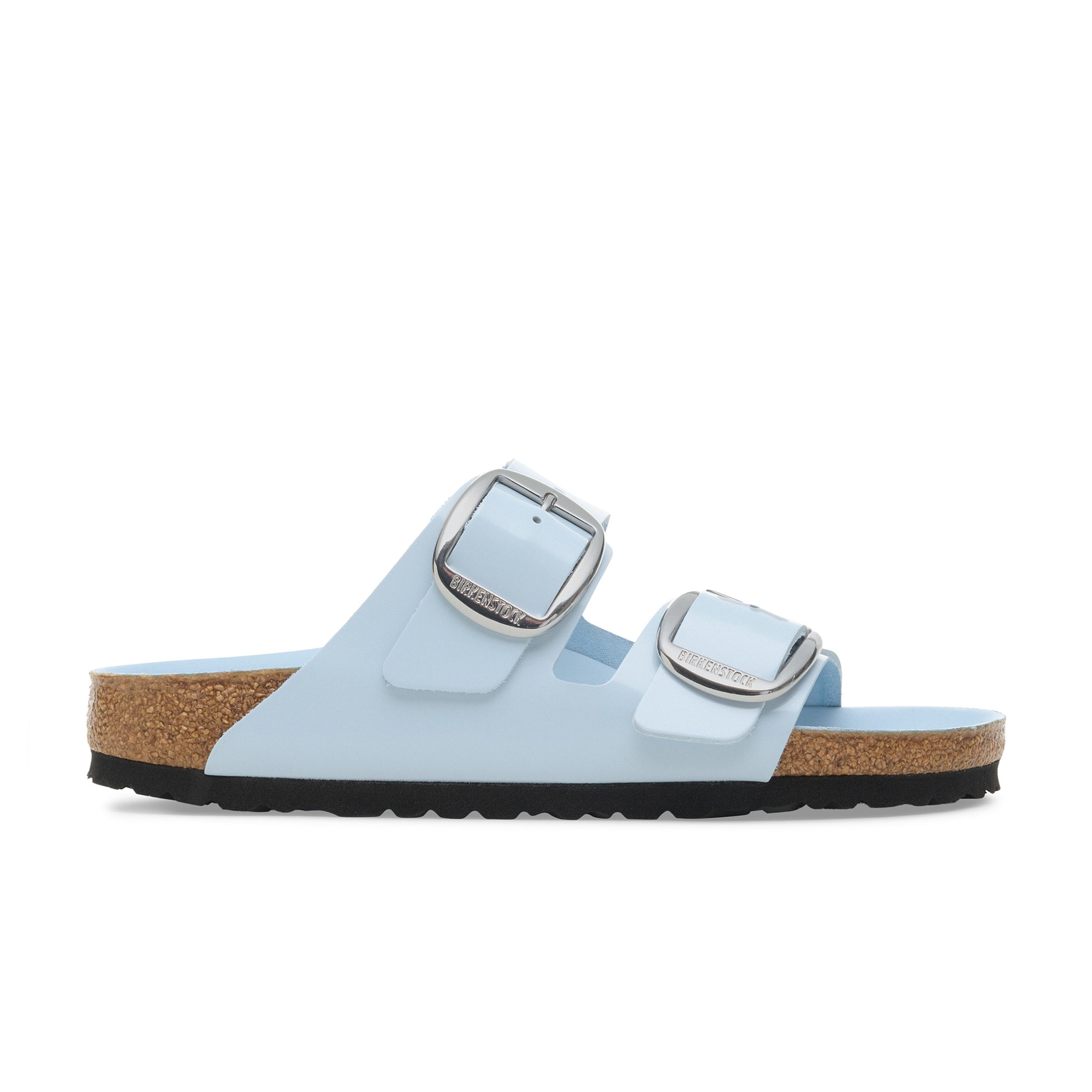 Arizona Big Buckle High Shine Baby Blue Natural Leather Patent - Image 2