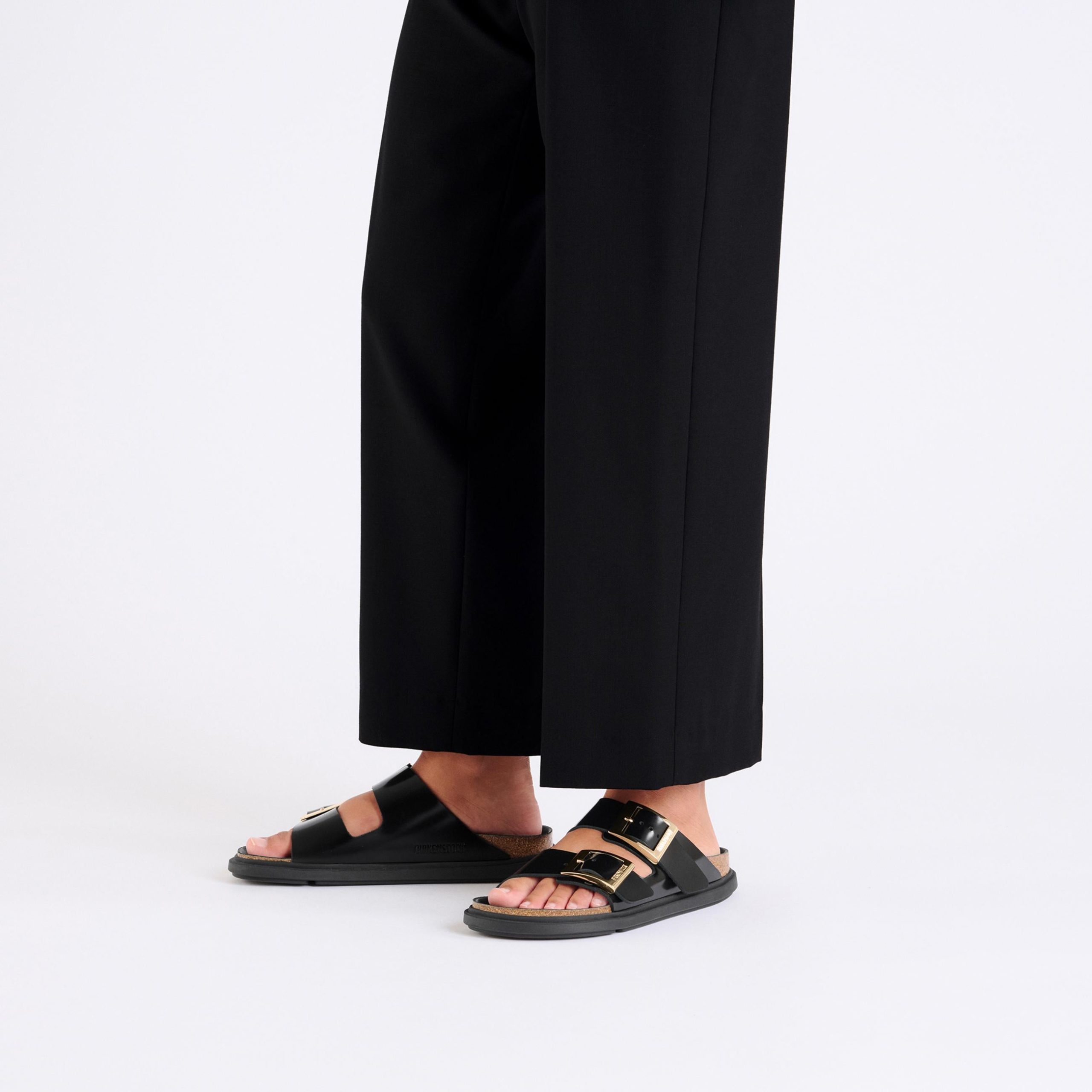Arizona Droplet Buckle High Shine Black Natural Leather Patent - Image 4