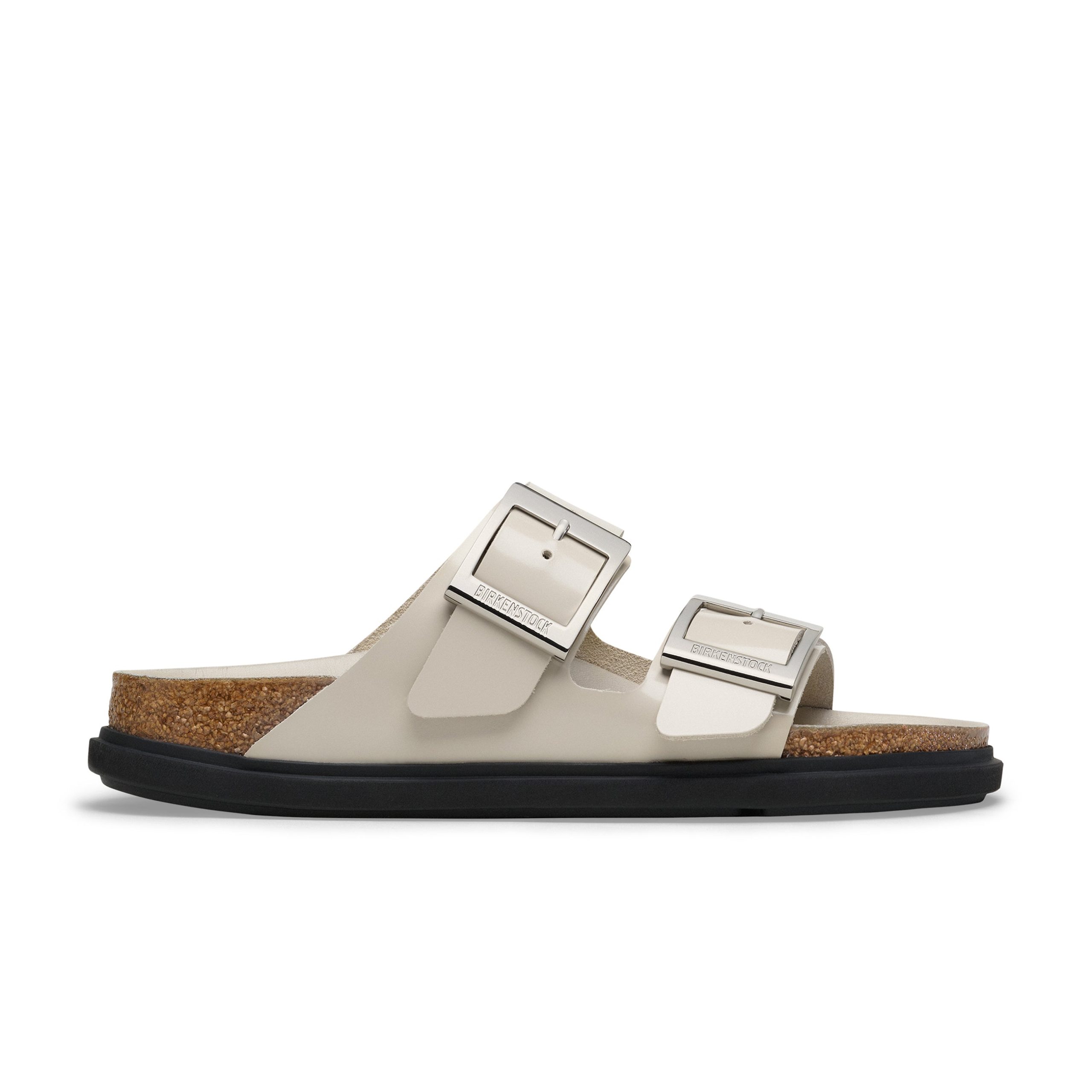 Arizona Droplet Buckle High Shine Oyster Natural Leather Patent - Image 2