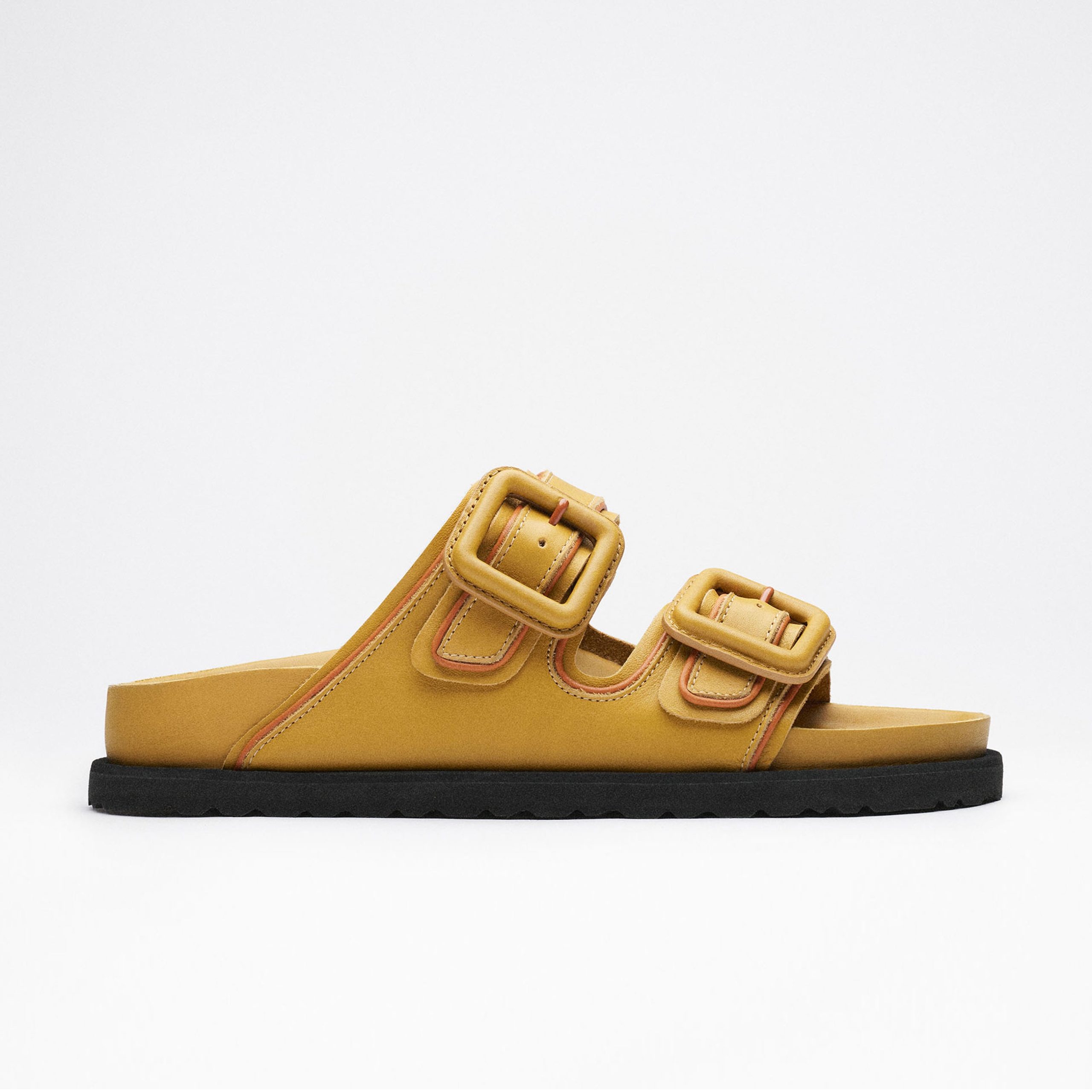 Arizona Leather Buckle Exquisite Mustard Brown Nappa Leather - Image 3