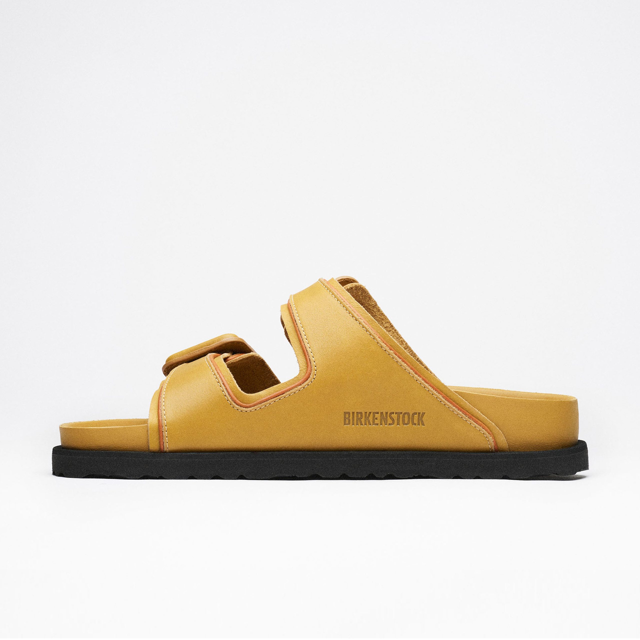 Arizona Leather Buckle Exquisite Mustard Brown Nappa Leather - Image 4