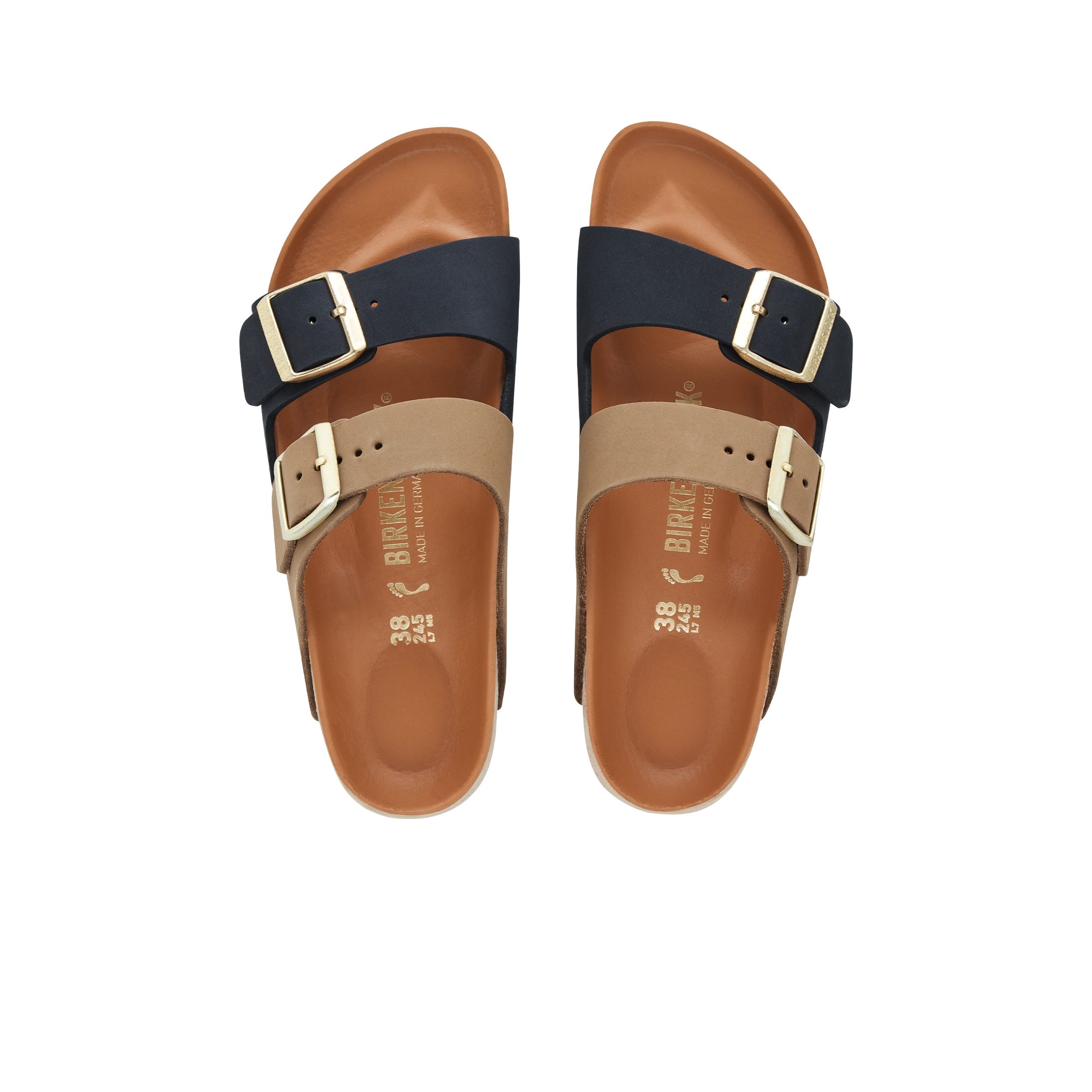Arizona Split Midnight/Mud Green Nubuck Leather - Image 3