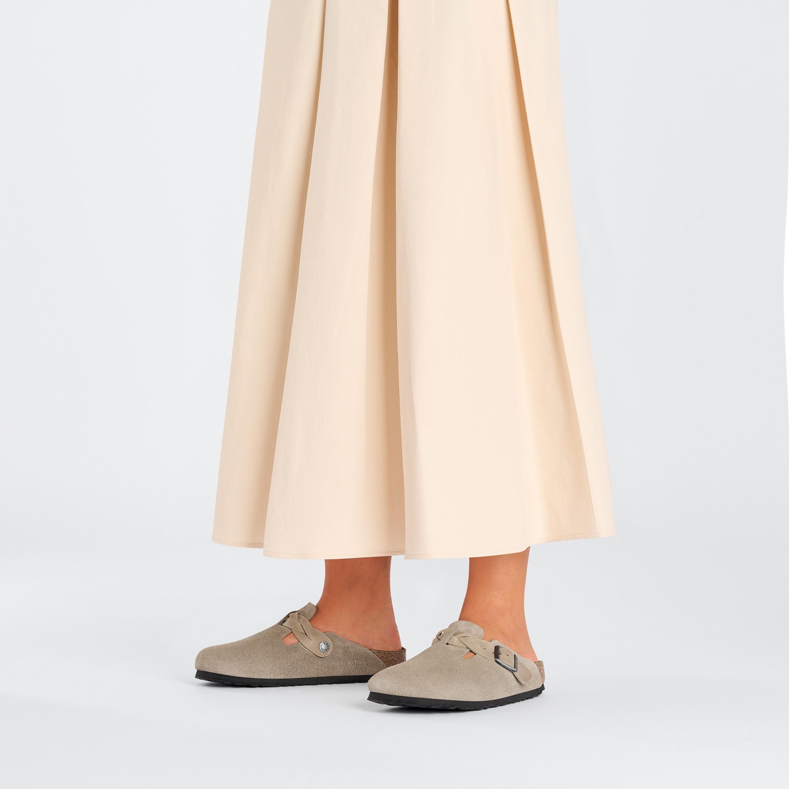 Boston Braided Taupe Suede Leather - Image 5