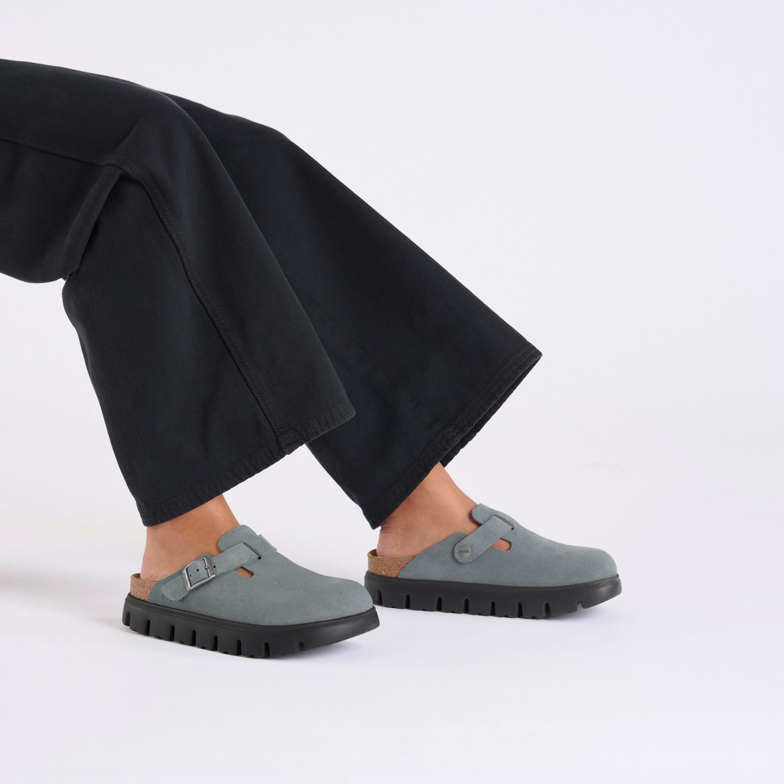 Boston Chunky Basalt Grey Suede Leather - Image 4