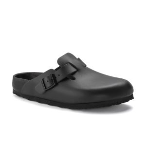 Boston Exquisite Black Natural Leather
