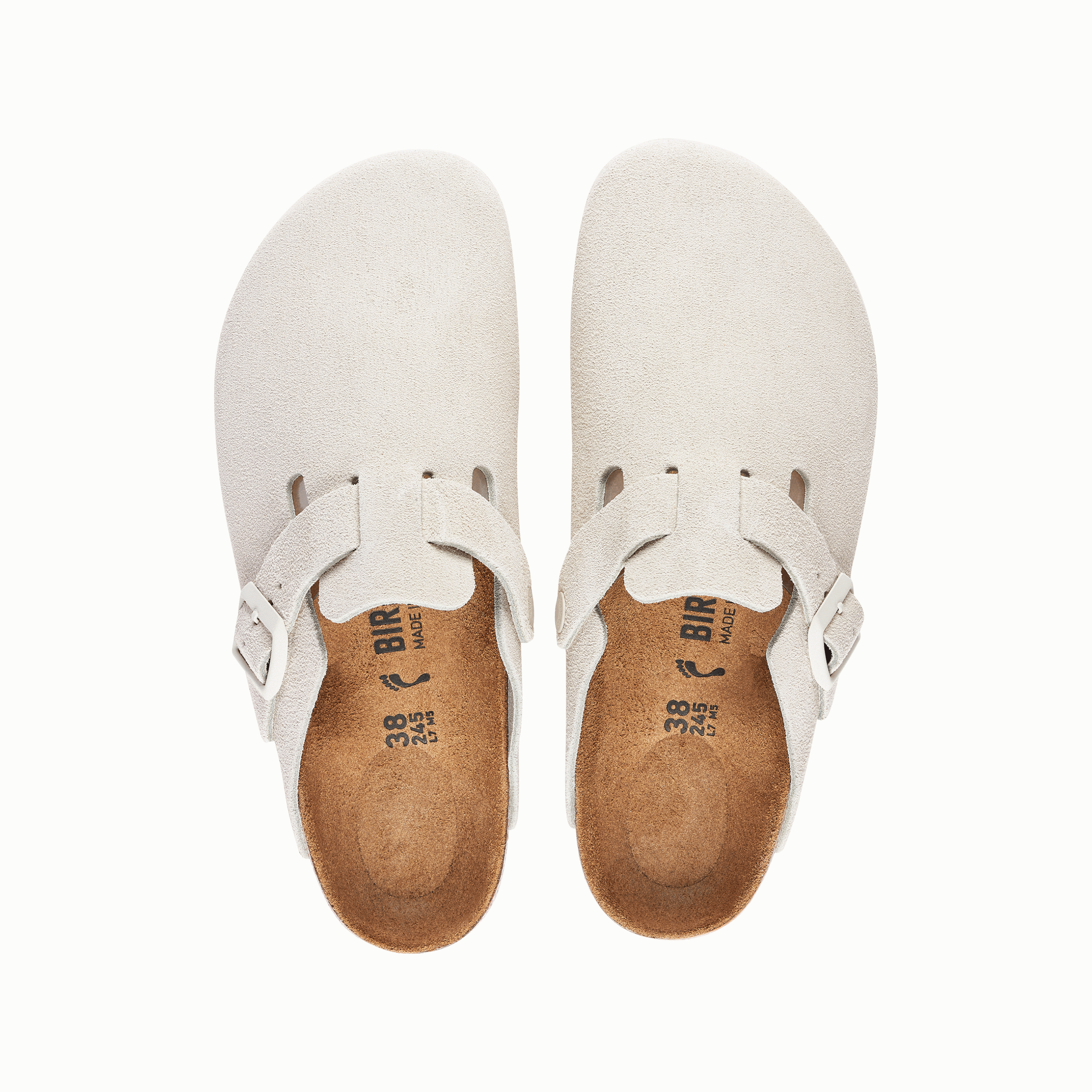 Boston Antique White Suede Leather - Image 3