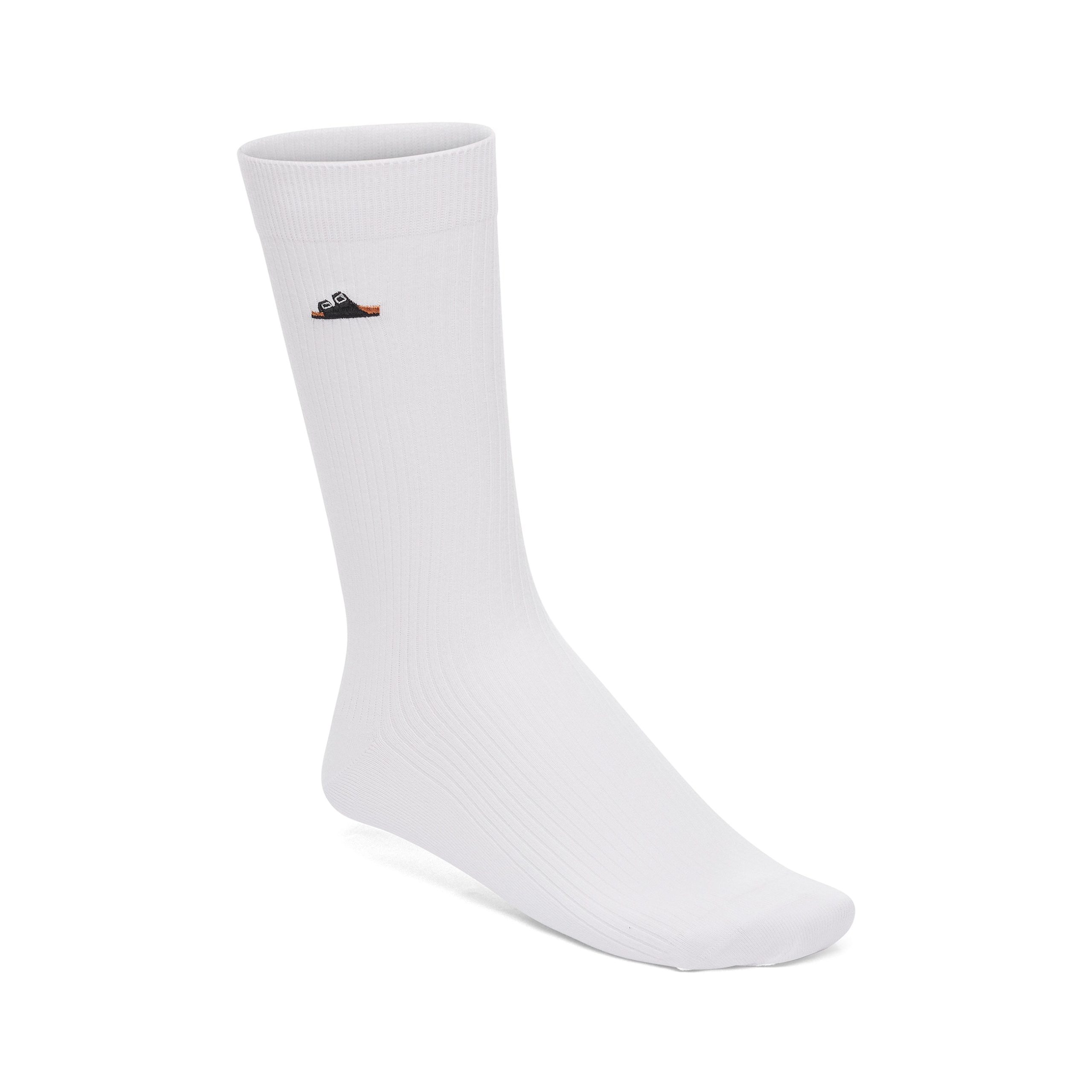 Cotton Rib Socks White