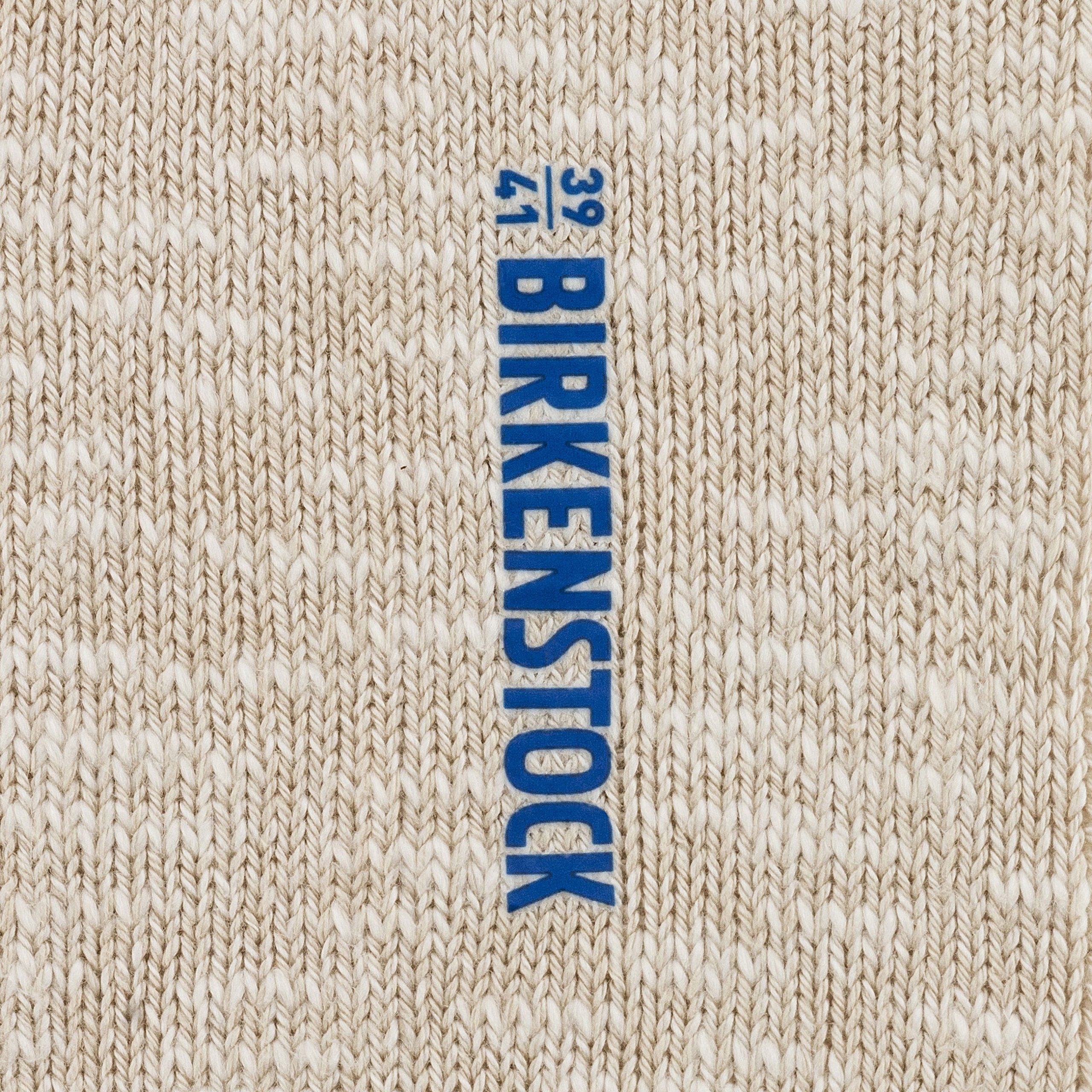 Cotton Slub Sock Beige White - Image 5
