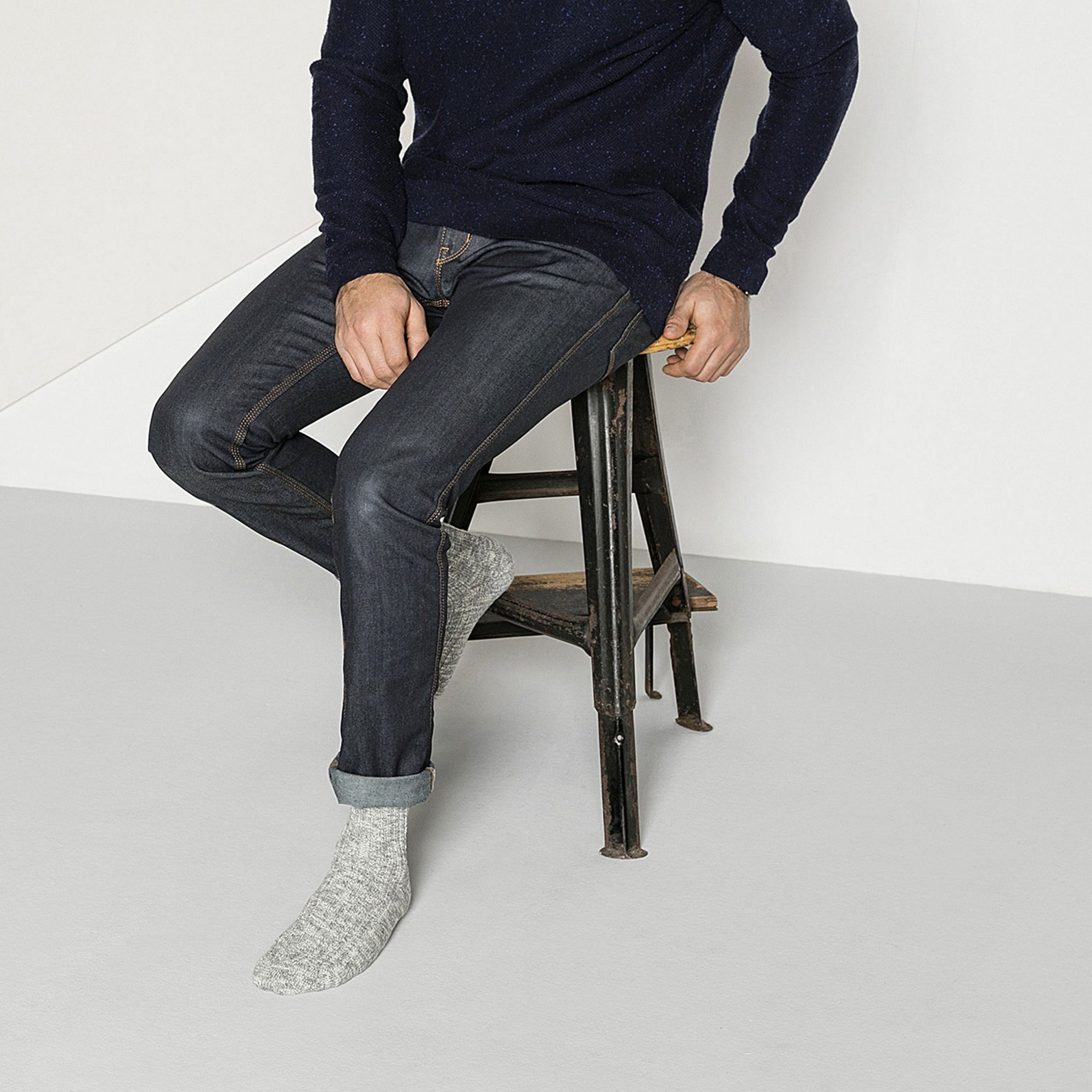 Cotton Slub Grey White - Image 4
