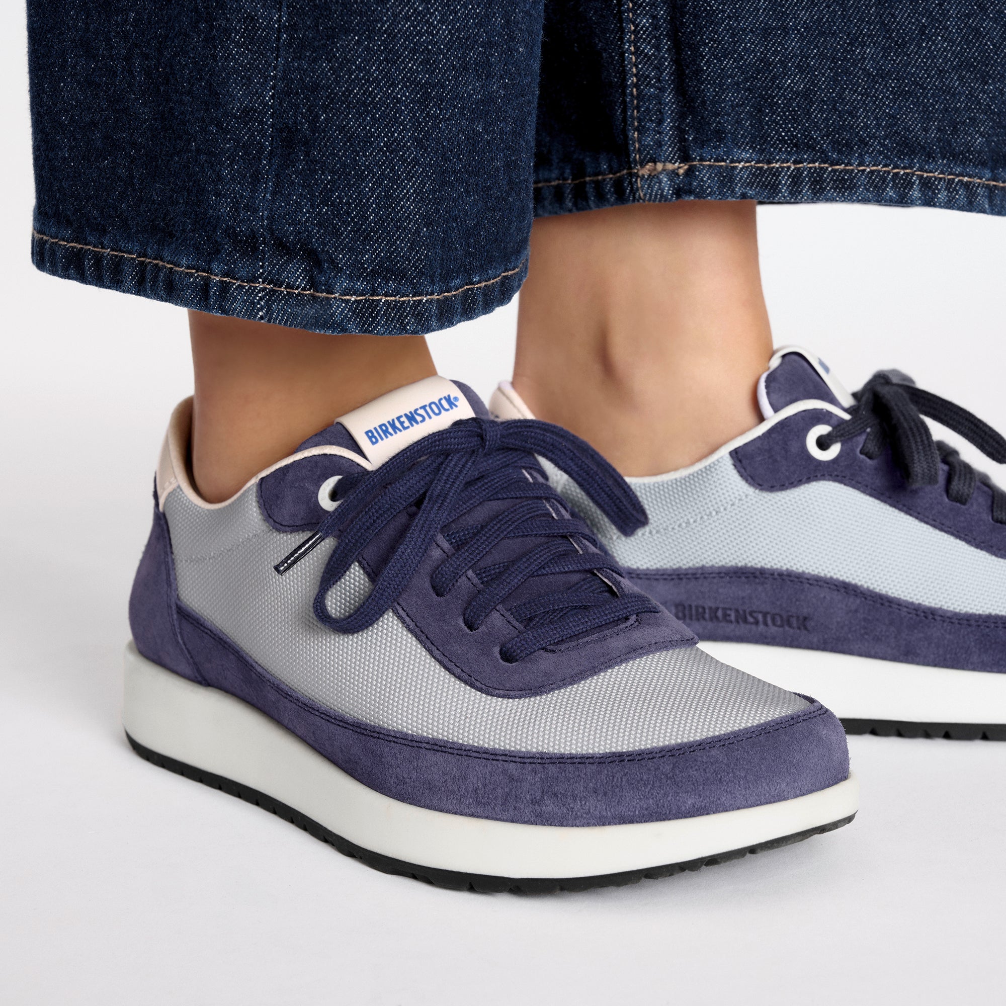 Honnef City Indigo/Stone Coin Nylon Mesh/Suede Leather - Image 4