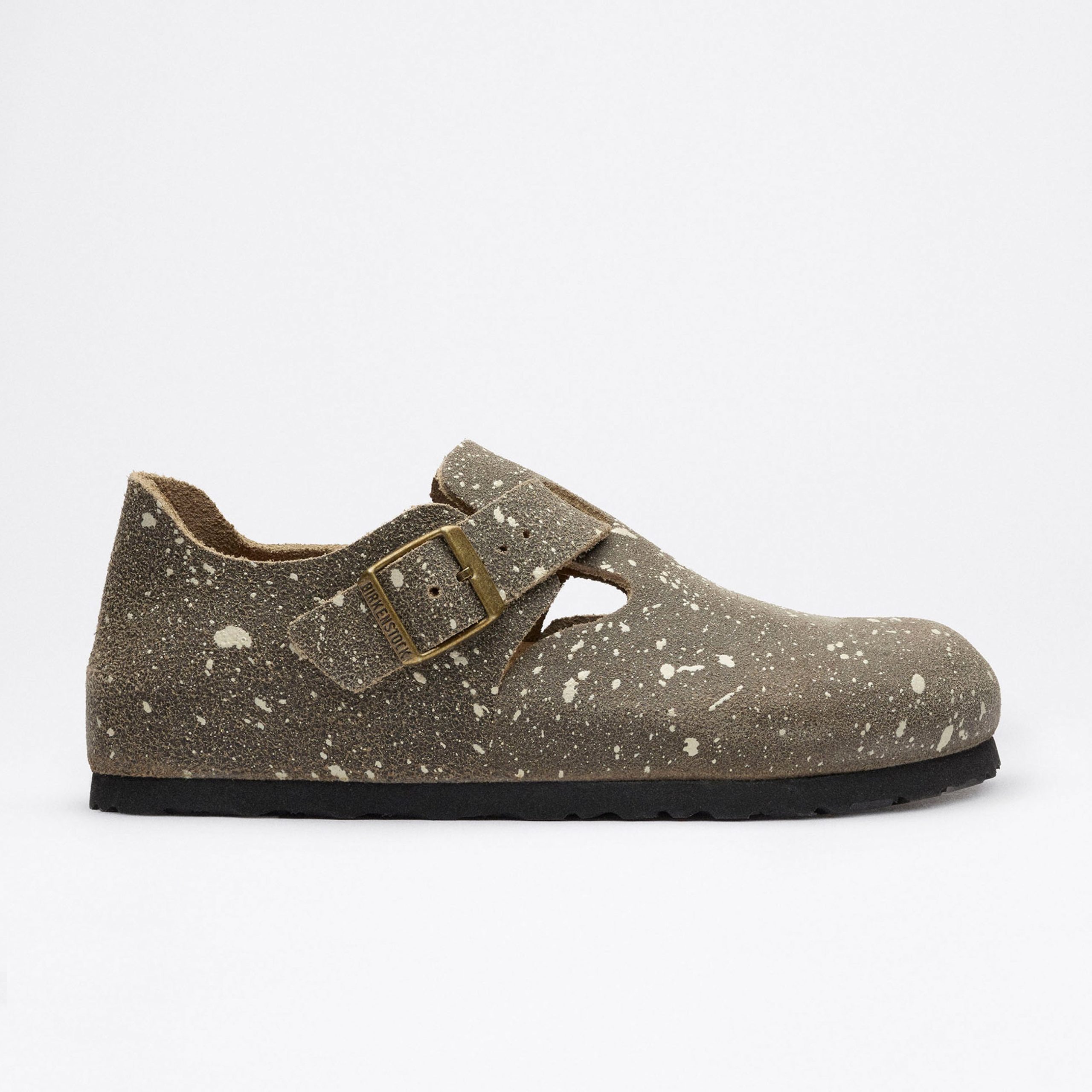 London The Artist Taupe Splash Suede Leather - Image 3