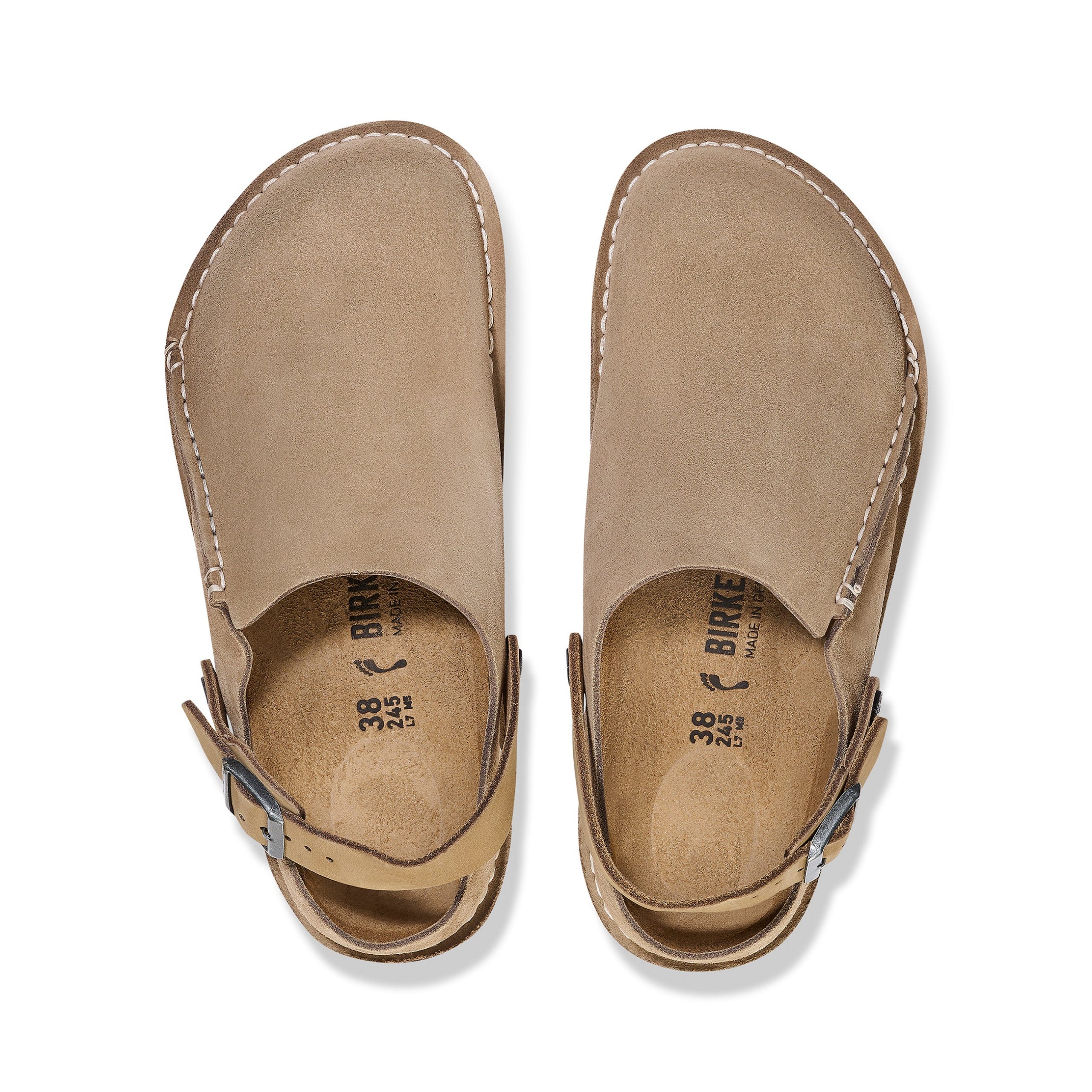 Lutry Grey Taupe Suede Leather - Image 3
