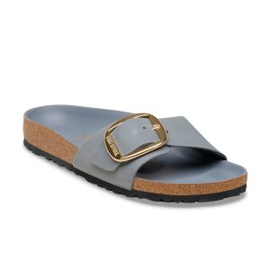 Madrid Big Buckle Basalt Grey Oiled Leather
