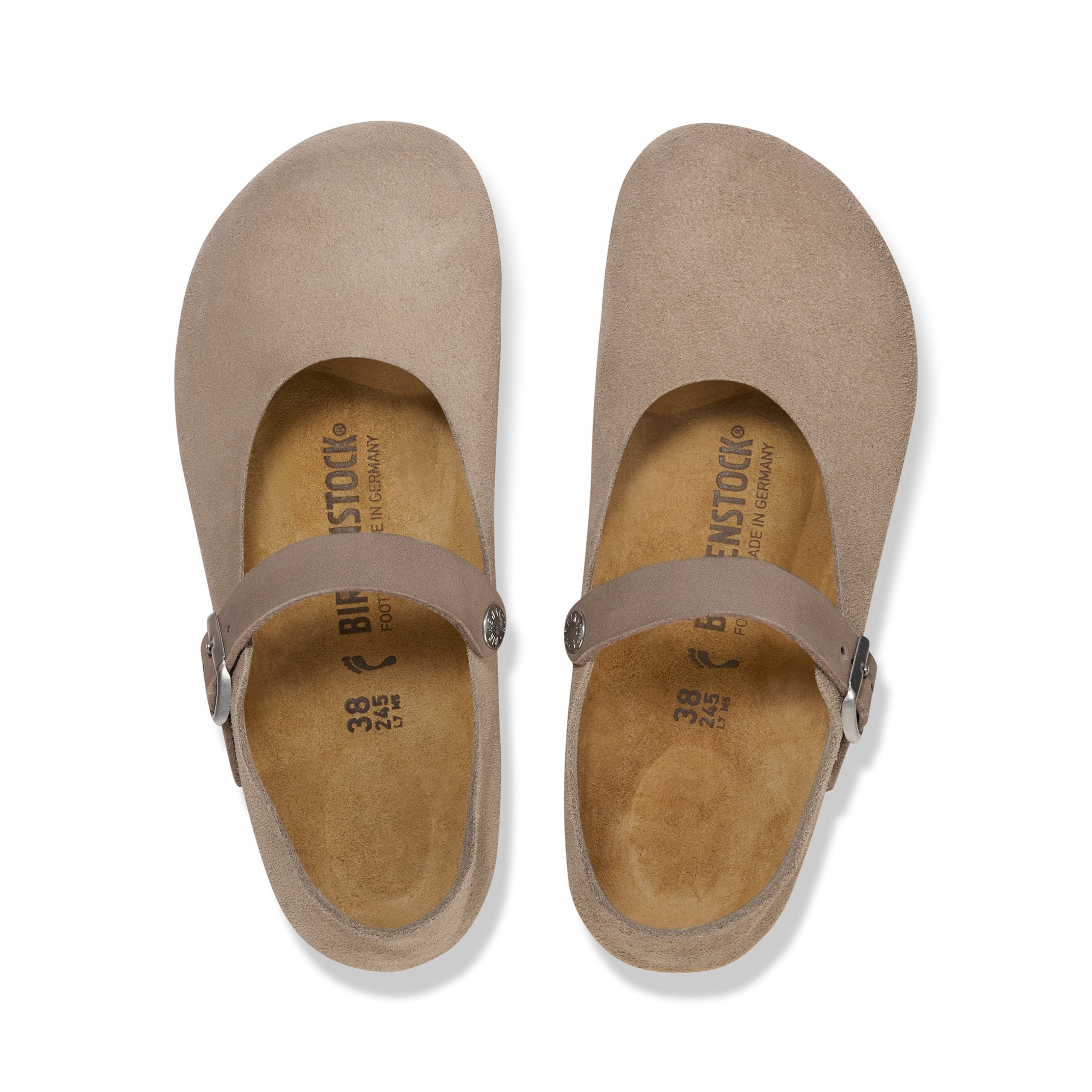 Mantova Taupe Suede Leather - Image 3