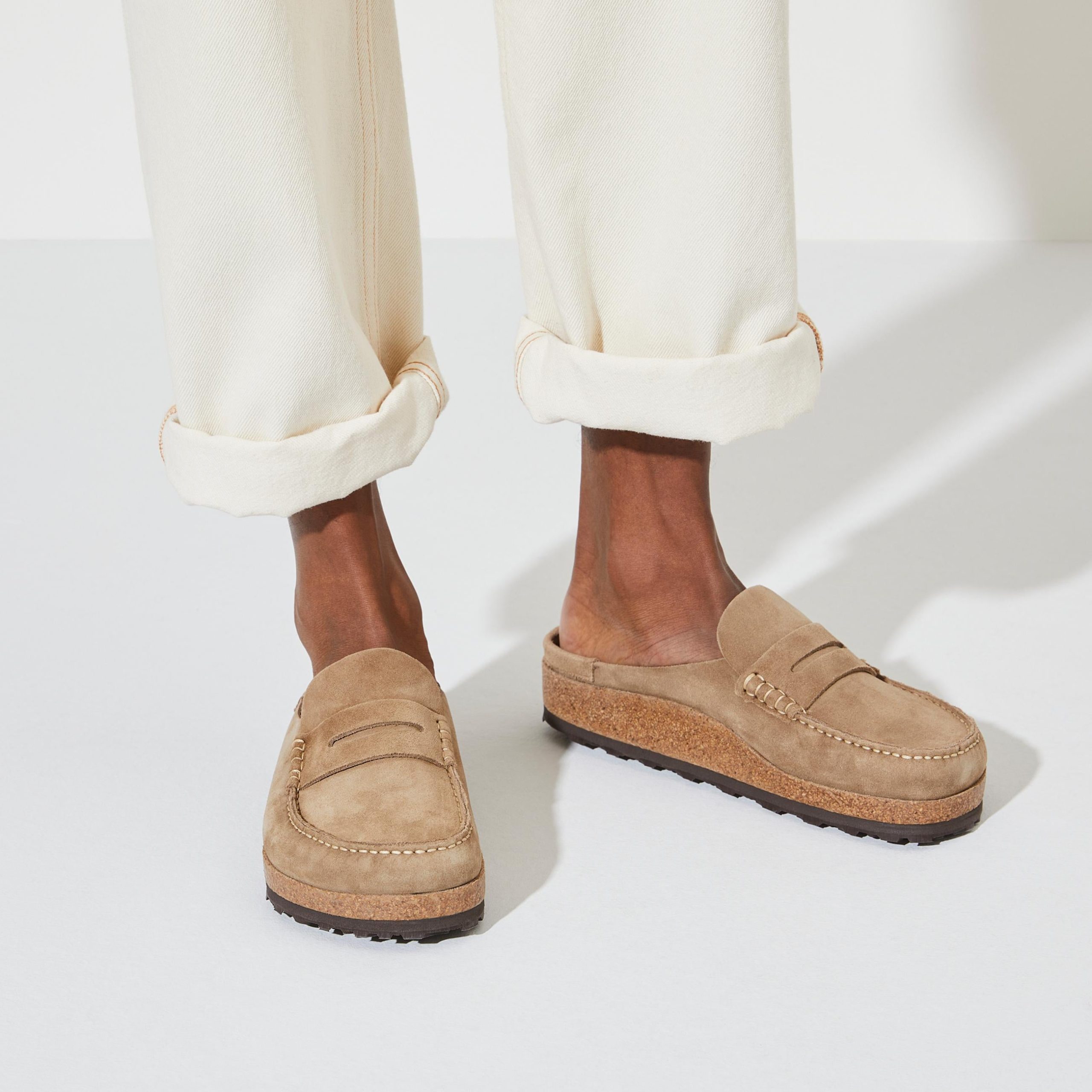 Naples Taupe Suede Leather - Image 6