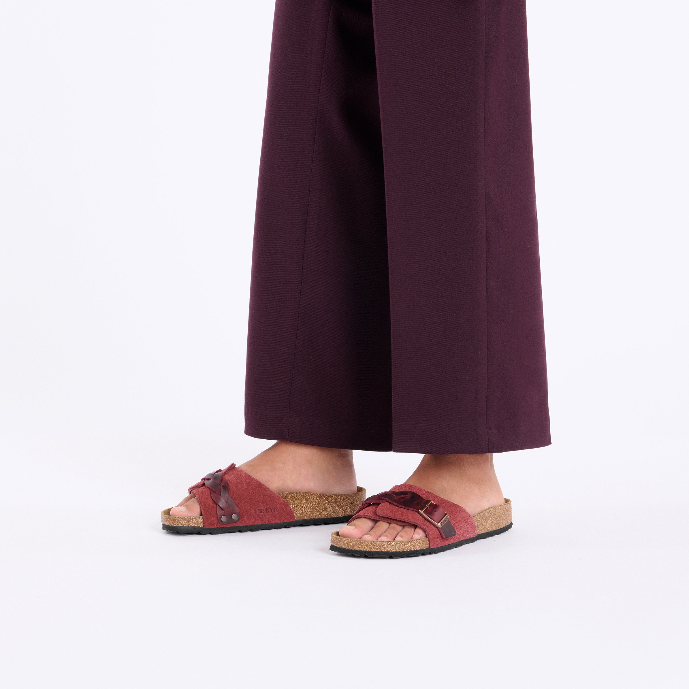 Oita Braided Zinfandel Suede Leather - Image 5
