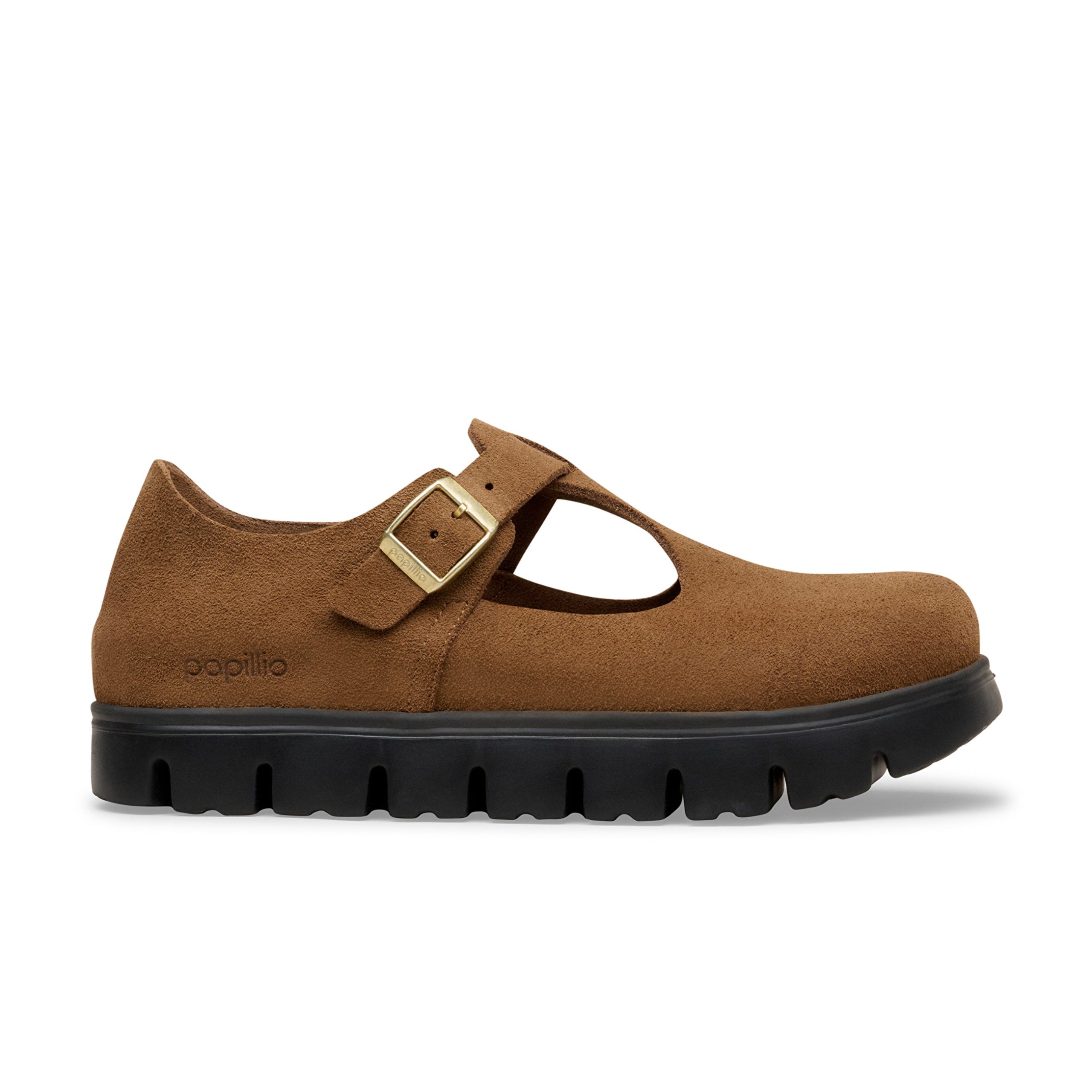 Paris Chunky Dark Tea Suede Leather - Image 2