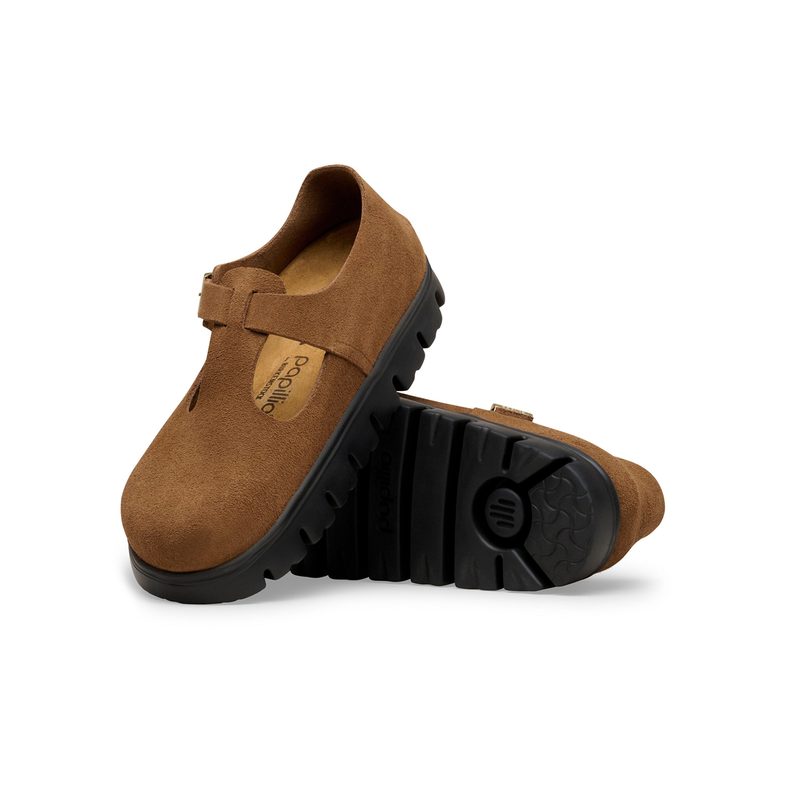 Paris Chunky Dark Tea Suede Leather - Image 4