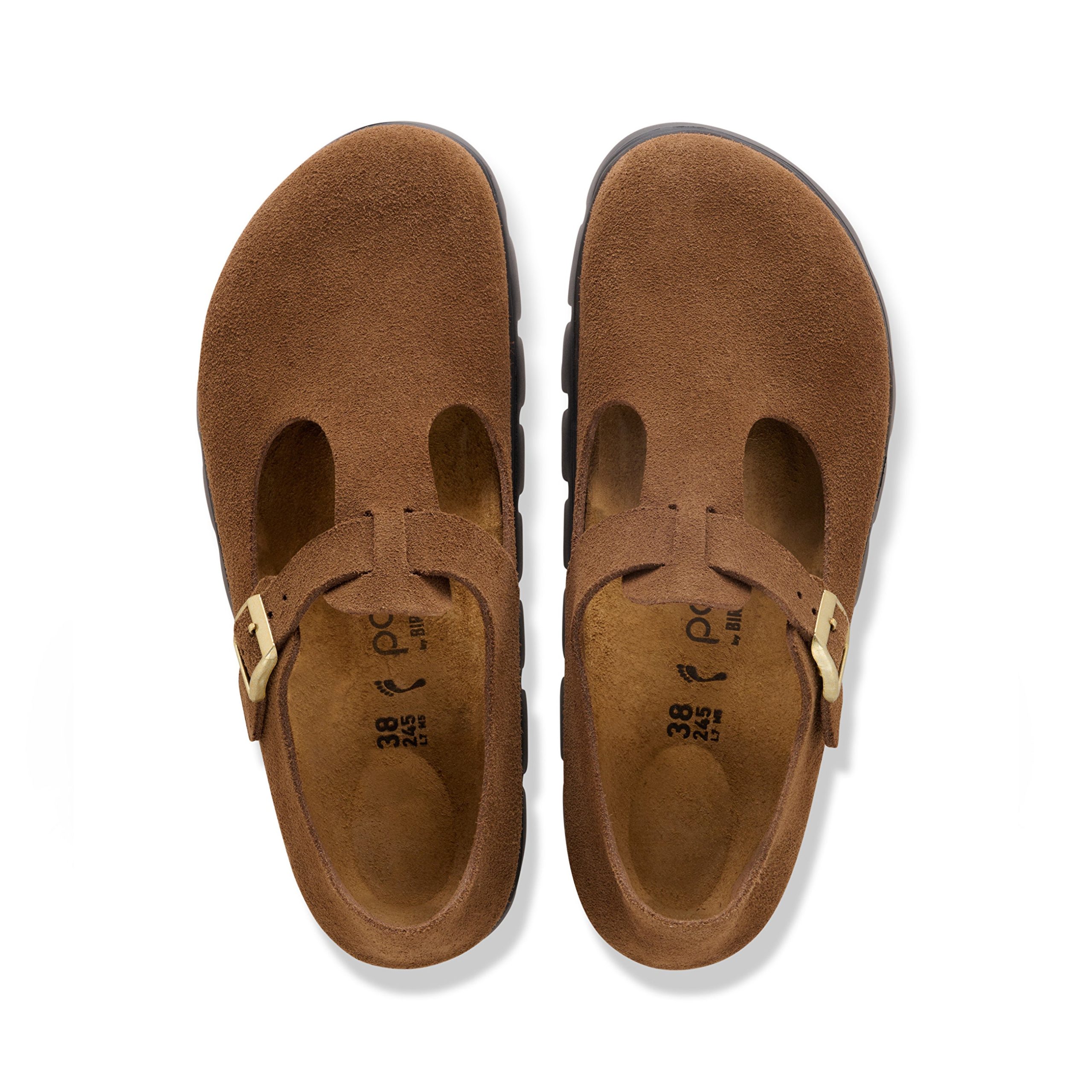Paris Chunky Dark Tea Suede Leather - Image 3
