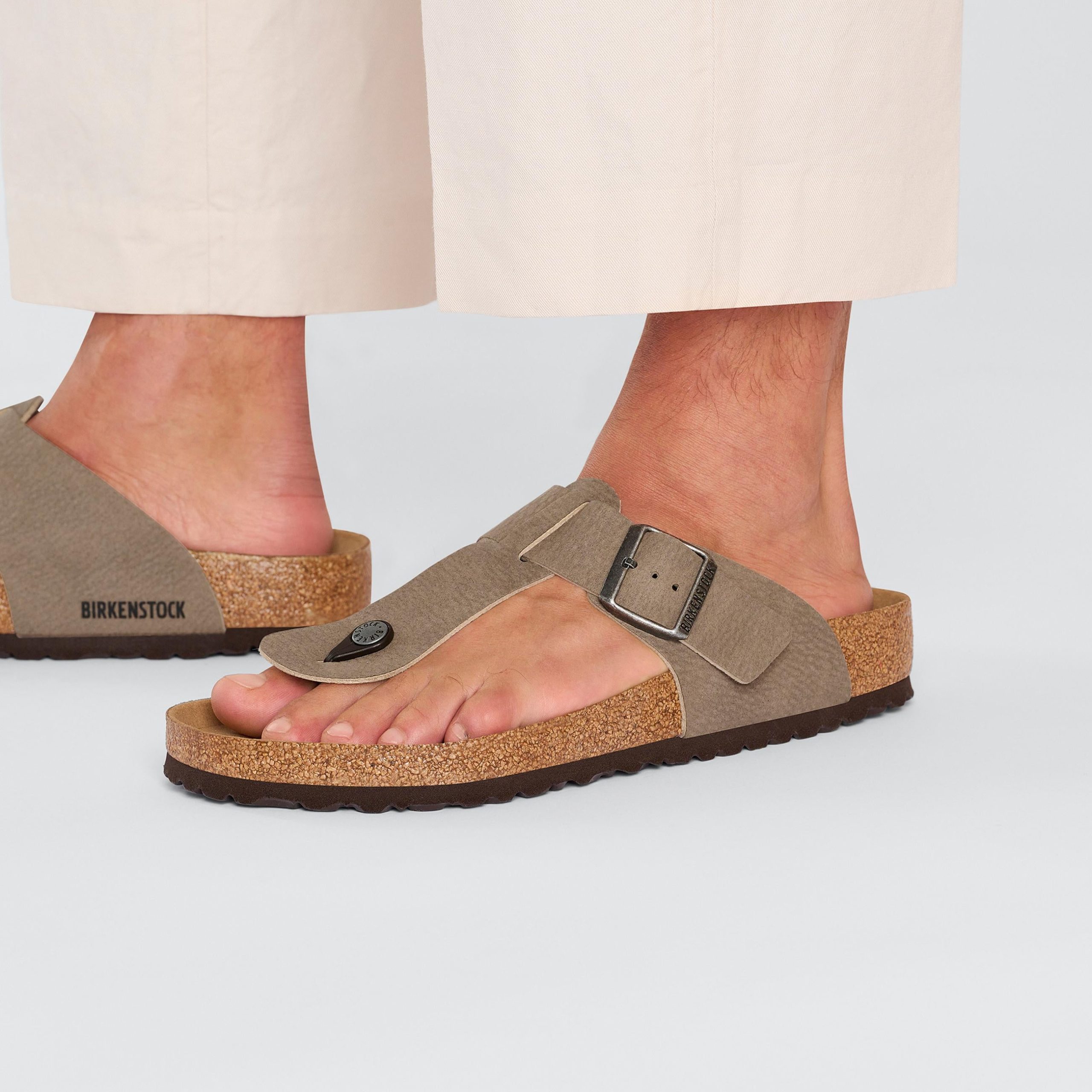 Safaga Desert Dust Vegan Espresso/Grey Taupe Synthetic Soft Birki - Image 5
