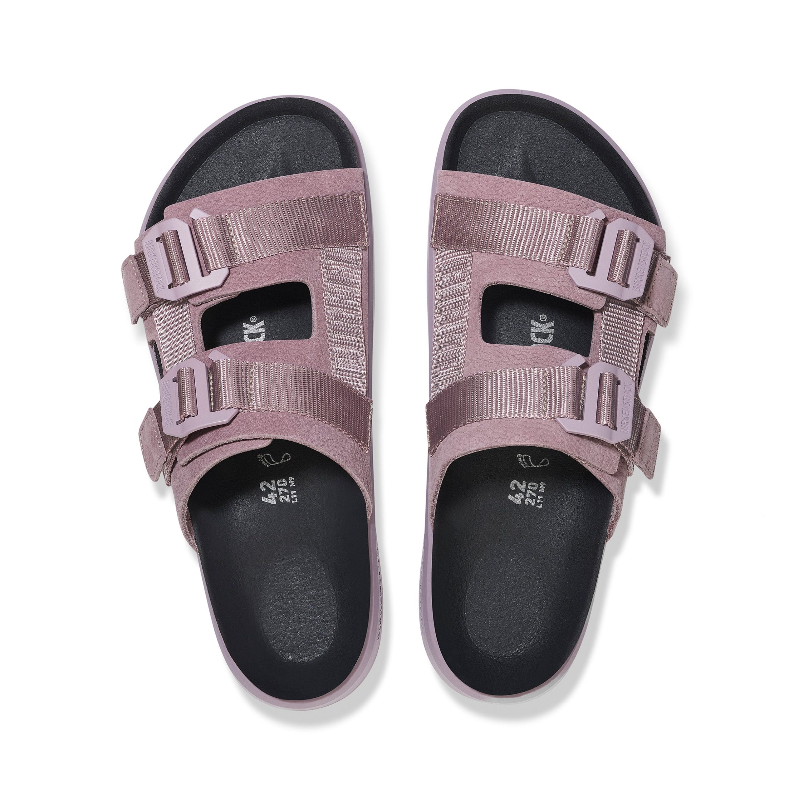 Shinjuku 2 Strap Faded Purple Nubuck Leather/Textile - Image 3