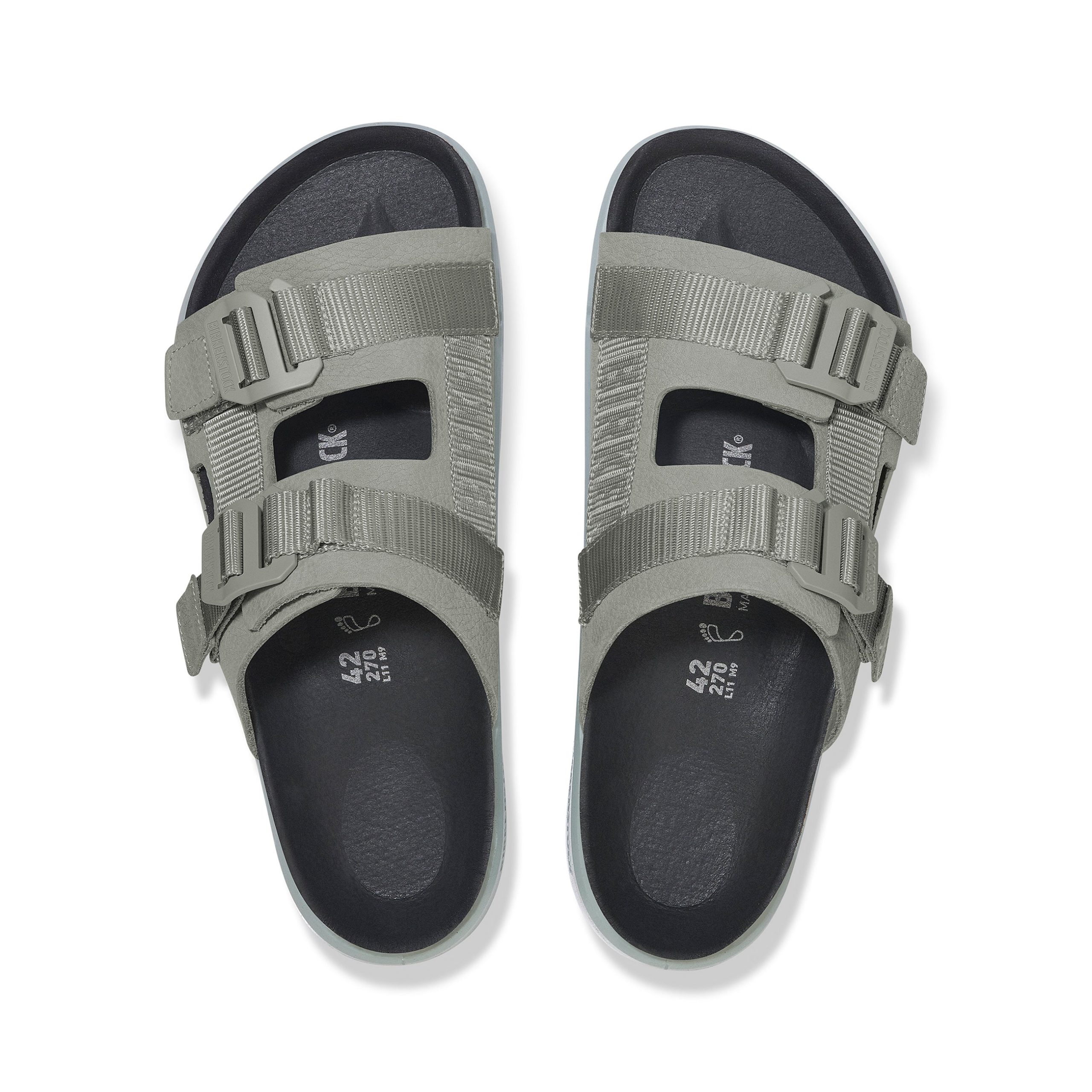 Shinjuku 2 Strap Pure Sage Nubuck Leather/Textile - Image 3