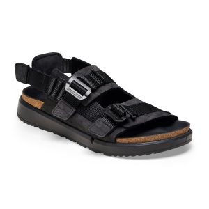 Shinjuku Black Nubuck Leather/Textile