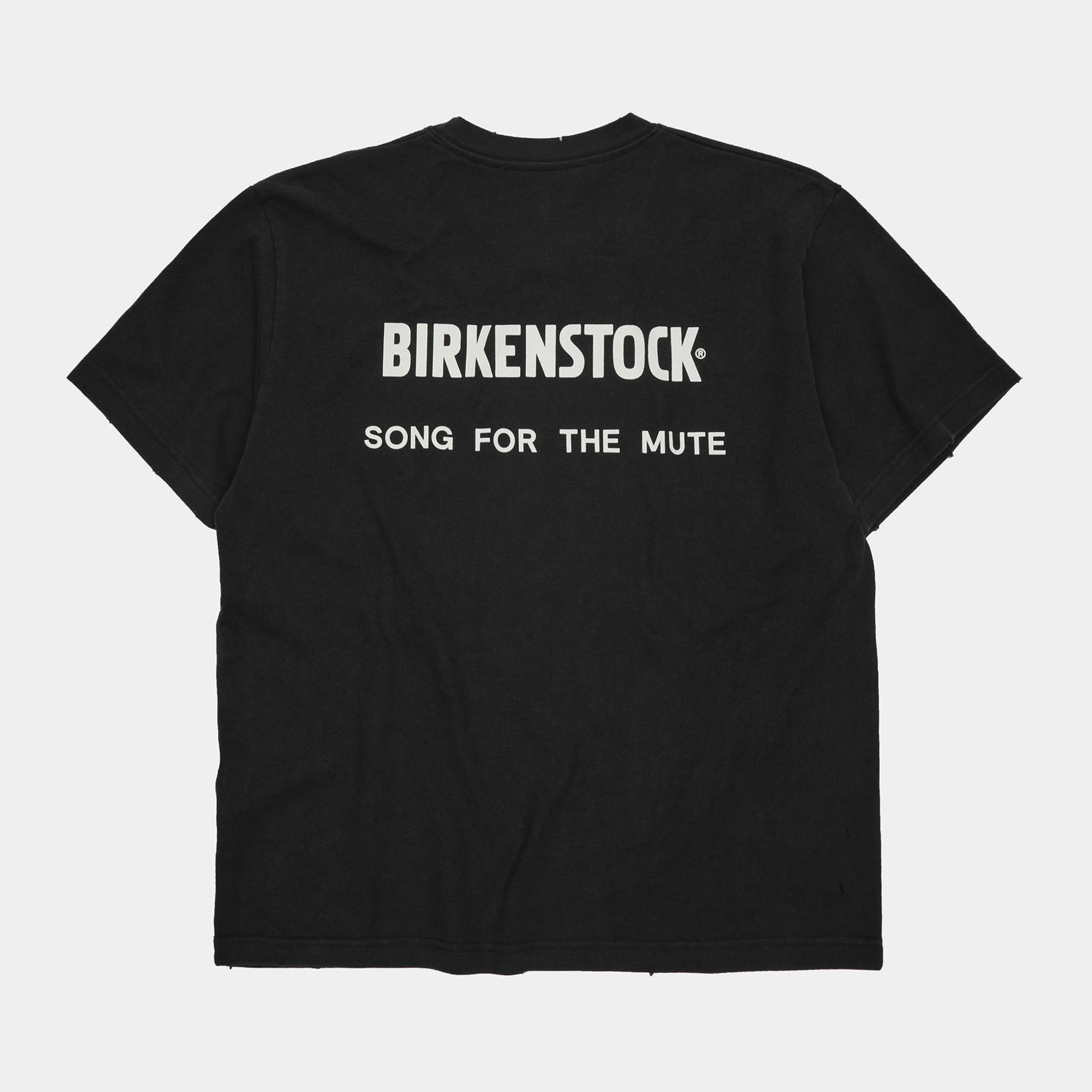 The Rebel Distressed T-Shirt Overdyed Black Cotton - Image 2
