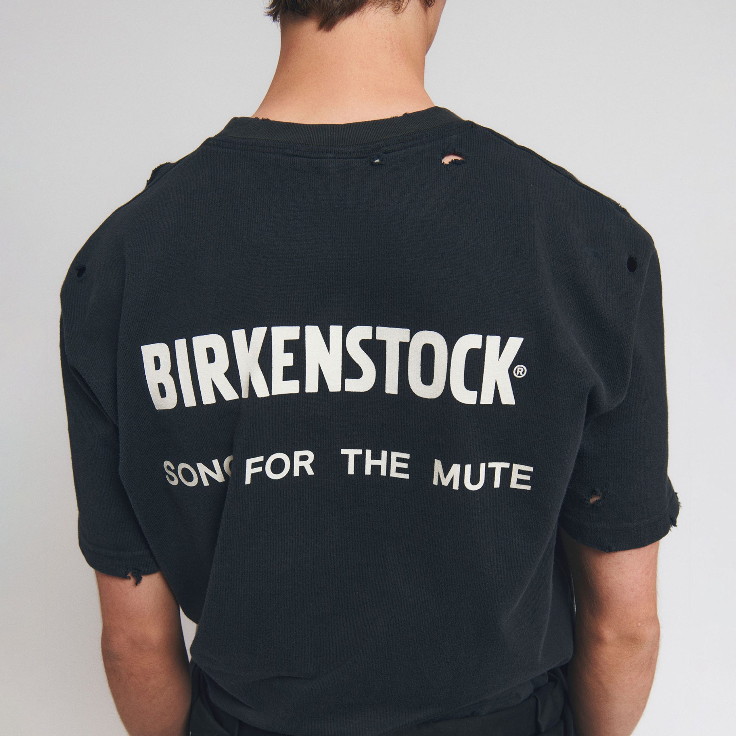The Rebel Distressed T-Shirt Overdyed Black Cotton - Image 4