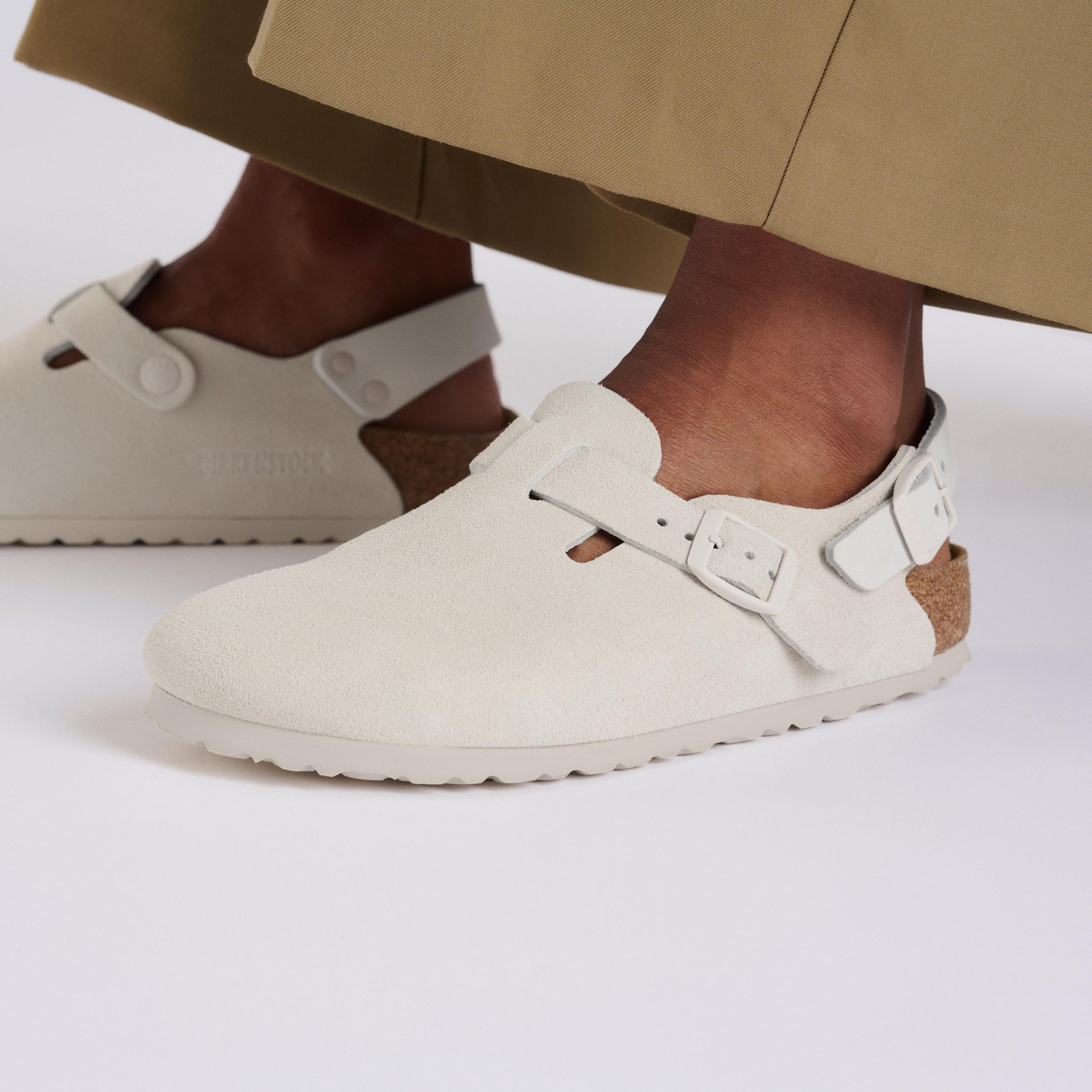 Tokio Antique White Suede Leather - Image 5