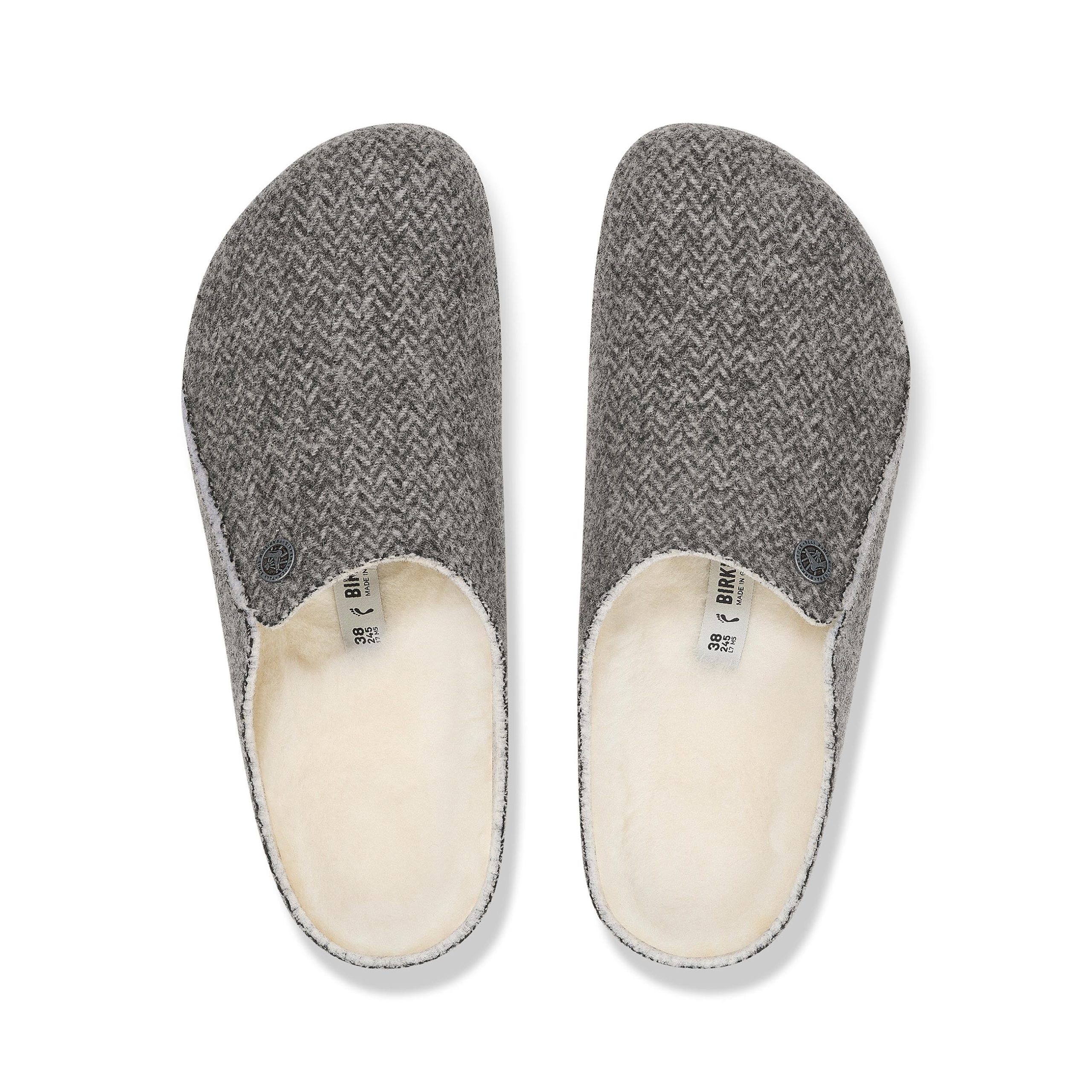 Zermatt Shearling Herringbone Dark Grey Felt/Shearling - Image 4