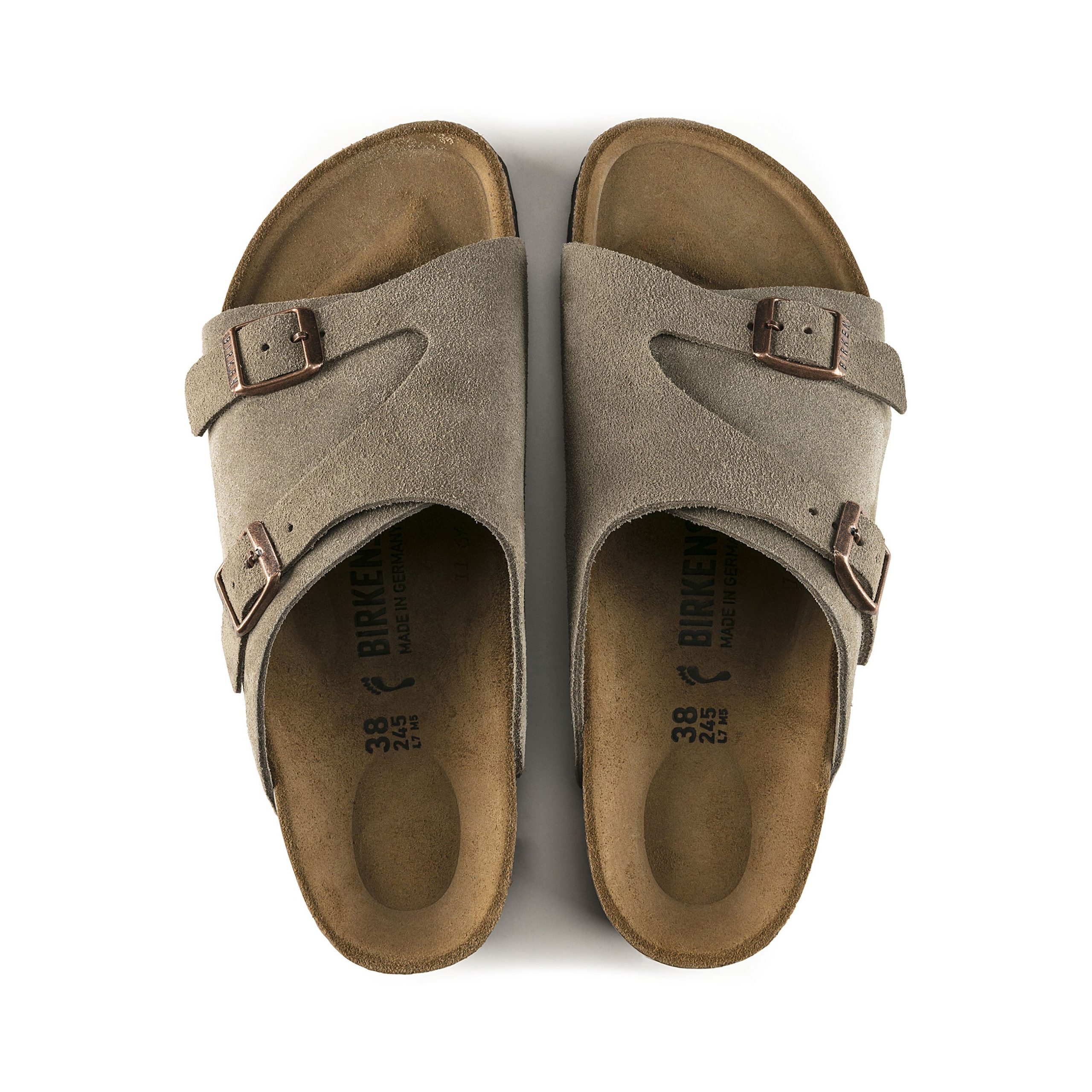 Zurich Taupe Suede Leather - Image 3